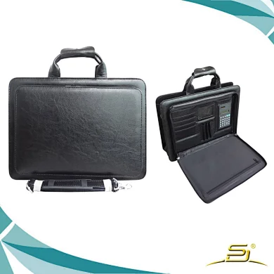 Multifunction laptop briefcase for men with calculator