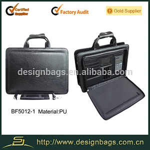 Multifunction laptop briefcase for men with calculator