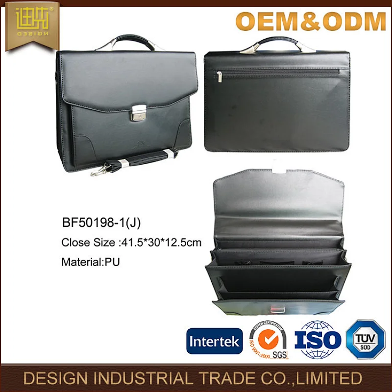 high quality bag manufacture hot sell PU men leather briefcase