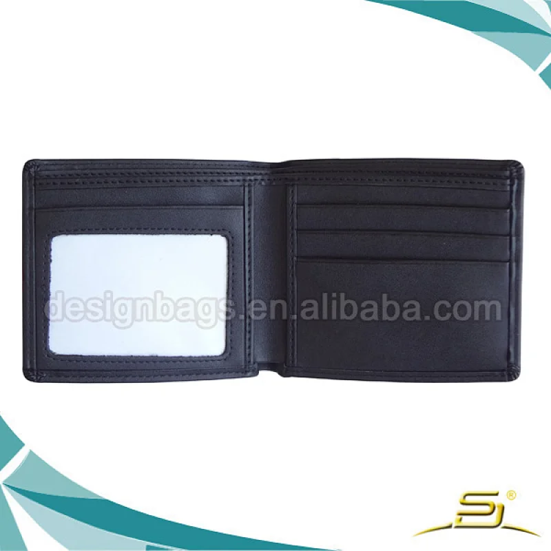 Cheap promotional soft pu wallet with two layer for men