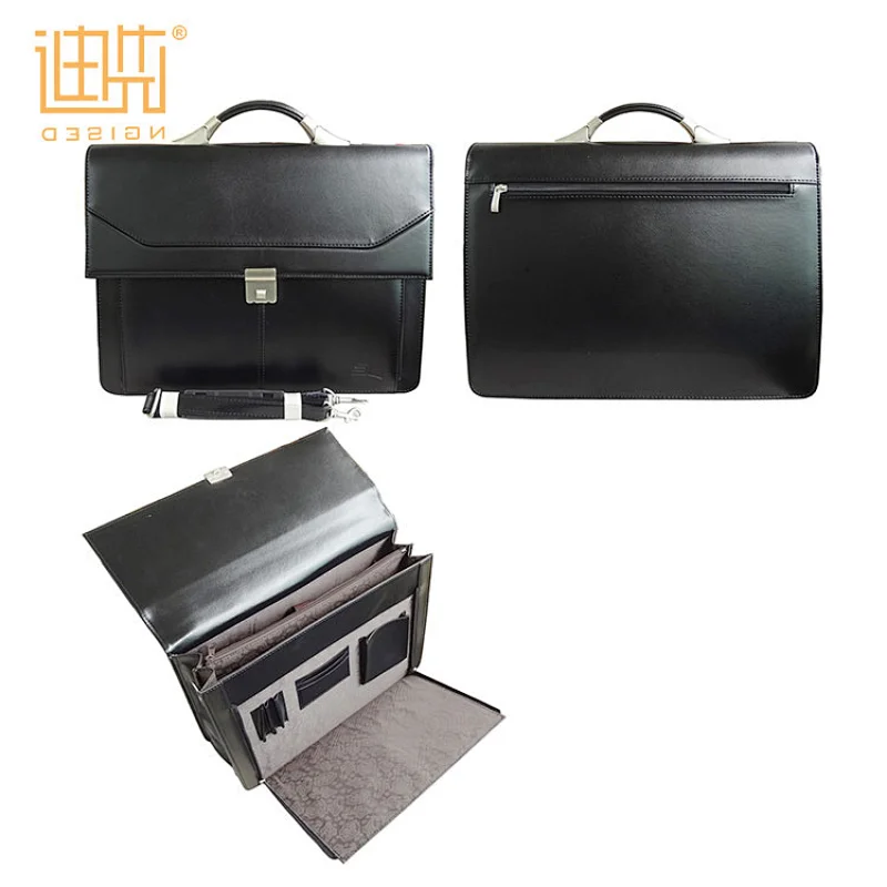 High quality black pu leather briefcase from China supplier