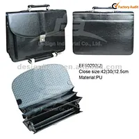 Business Men's Stylish Elegant Luxurious PU Briefcase good quality briefcase