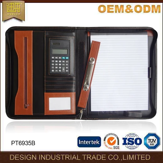 file folder with pen holder