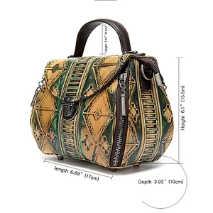 Online shopping detachable shoulder strap embossing retro luxury women crossbody bag