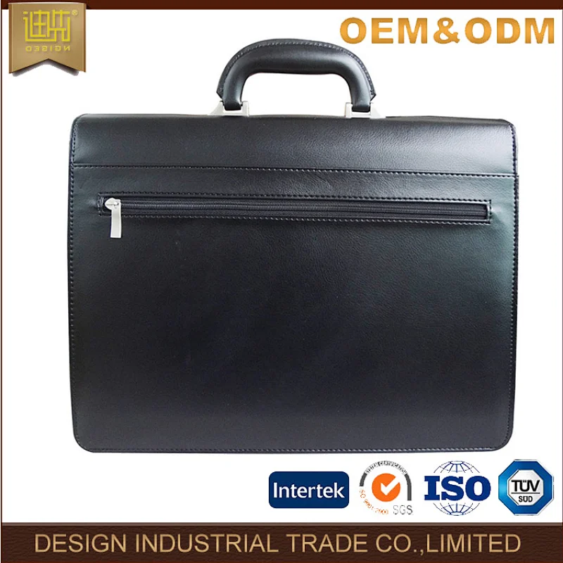 Bag manufacture Pu leather men messenger leather briefcase for business trip for office
