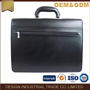 Bag manufacture Pu leather men messenger leather briefcase for business trip for office