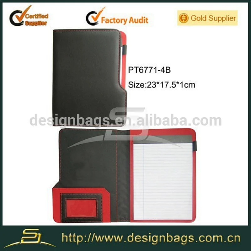 Women leather portfolio a4 size red portfolio