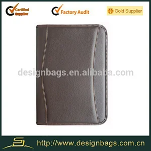 New product men business briefcase a4 zipper portfolio bag