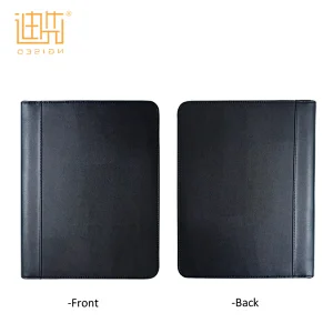 Hot selling practical ring binder portfolio folder pu leather for men