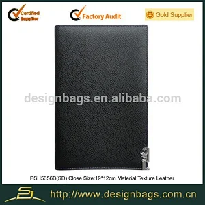 Designer purple texture leather passport holder air ticket holder