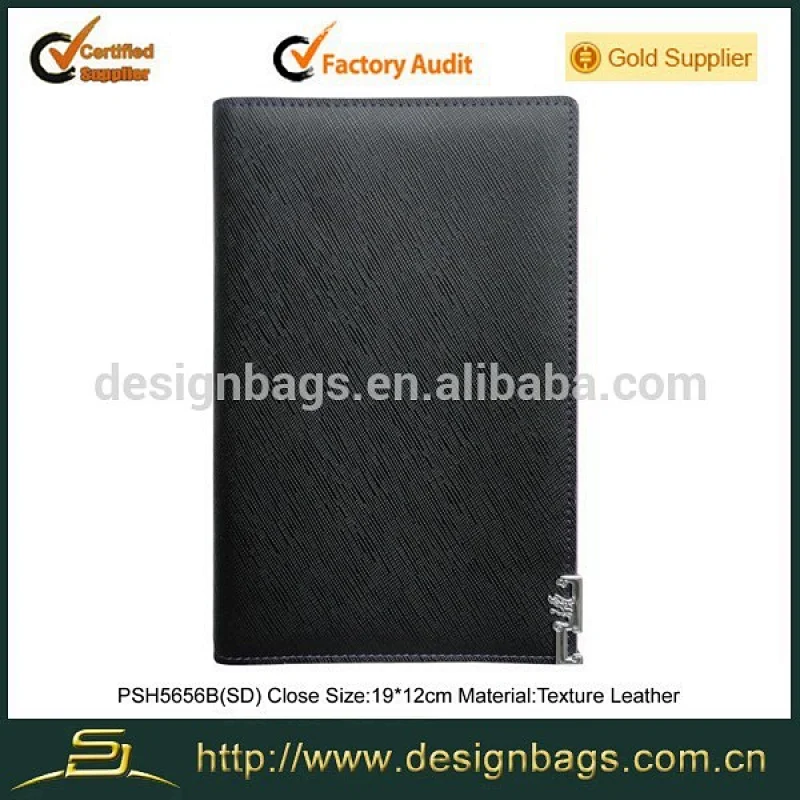 Designer purple texture leather passport holder air ticket holder