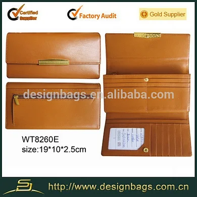 Soft clutch wallet genuine leather travel wallet