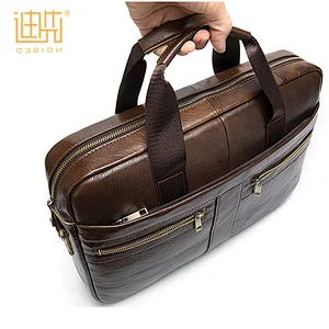 Wholesale 2020 new satchel genuine leather soft bag laptop men briefcase