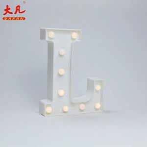 L Christmas decoration light battery operated led lamp plastic light box word light