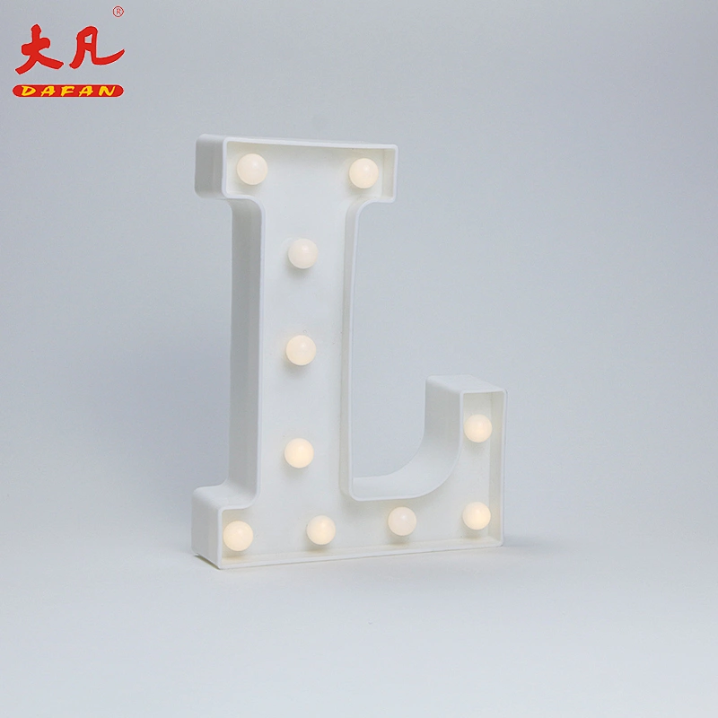 L Christmas decoration light battery operated led lamp plastic light box word light
