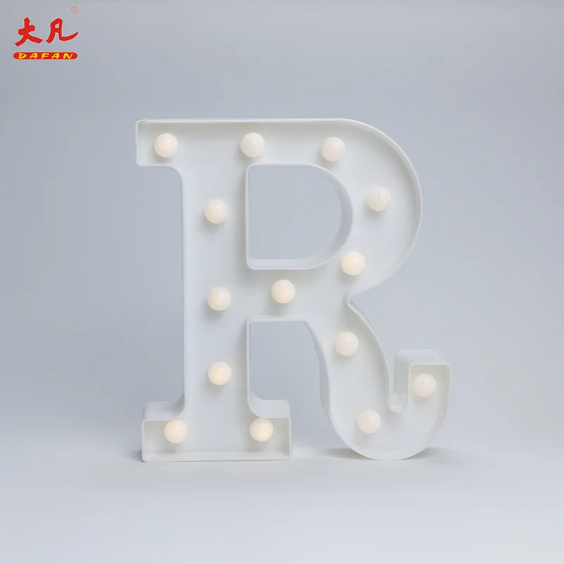 R电池供电的led灯设计灯圣诞装饰led字母标志字母灯