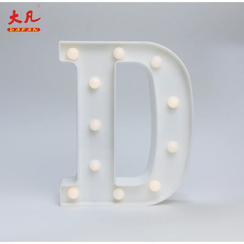 D led圣诞led灯装饰灯led标志字母电池字母灯