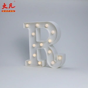 R battery operated led light design lamp Christmas decoration led letter signs alphabet lamp