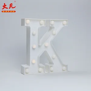 K表装饰led家居照明电池led灯字母字母字灯