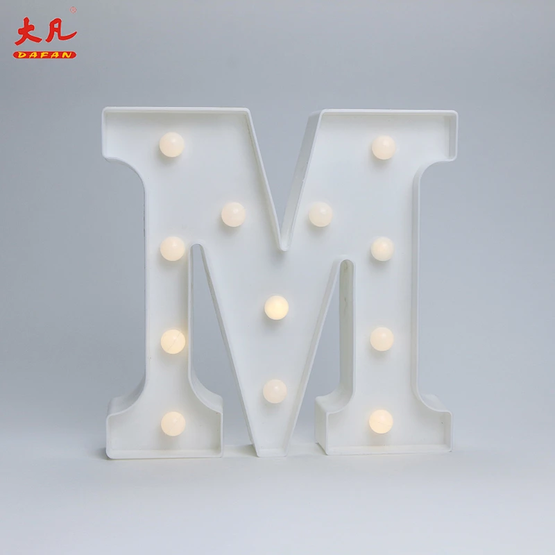 M best selling led lights Christmas lights led plastic light cube letter board alphabet letters