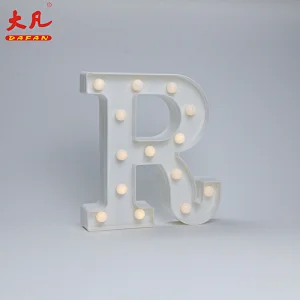 R电池供电的led灯设计灯圣诞装饰led字母标志字母灯