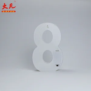 8塑料信件光标志光装饰为节日，婚礼，党室夜光