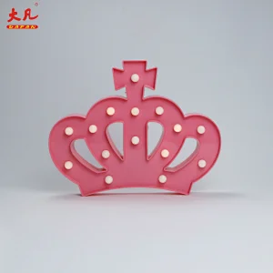 皇冠圣诞装饰设计灯led塑料灯字幕字母灯信