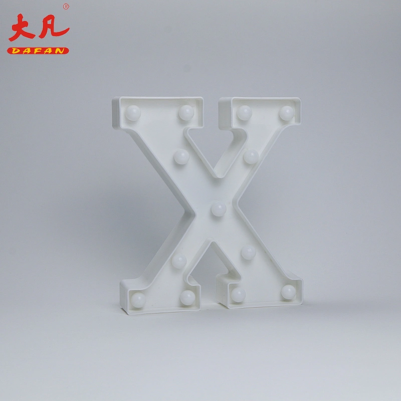X led light table decoration room light solar letter box light 3d letter sign