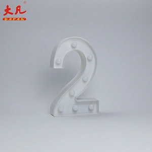 2 Shape LED Alphabet Lamp Plastic Letter Light Sign acrylic led light letter Decorative Night Light