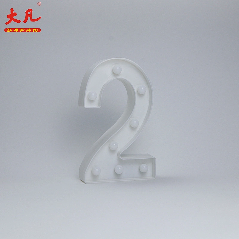 2 Shape LED Alphabet Lamp Plastic Letter Light Sign acrylic led light letter Decorative Night Light