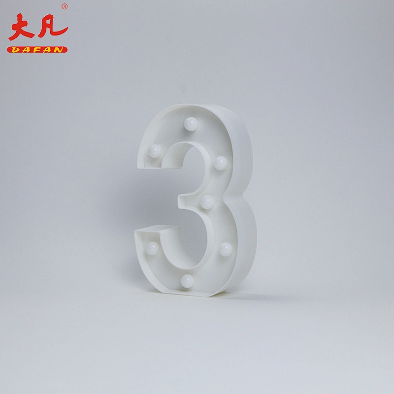 3 Shape LED Alphabet Lamp Plastic Letter Light Sign For All Festivals,Wedding,Party Decorative Night Light