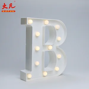 B led信灯标志电池led灯圣诞灯表装饰3d字母标志