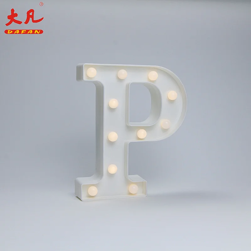 P room light holiday lighting Christmas acrylic led light letter 3d led letter sign plastic light box