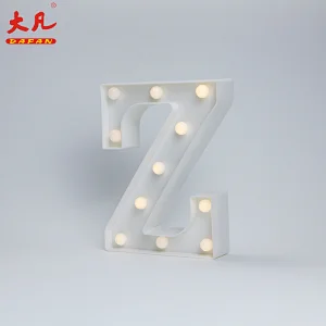 Z电池灯环带字母设计塑料舱壁灯字灯字母灯