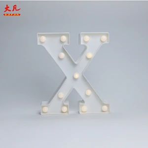 X led light table decoration room light solar letter box light 3d letter sign