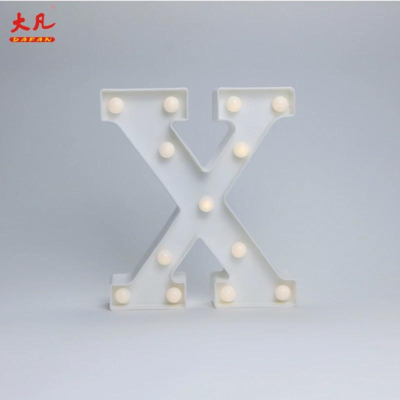 X led light table decoration room light solar letter box light 3d letter sign