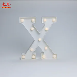 X led灯桌装饰室灯太阳能信箱灯3d字母标志