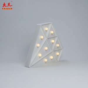 Diamond birthday wedding marquee plastic light battery decoration led light cube solar letter box light wedding marquee