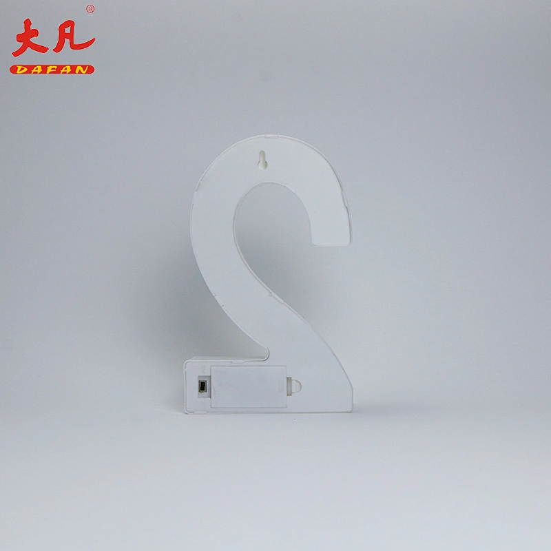 2 Shape LED Alphabet Lamp Plastic Letter Light Sign acrylic led light letter Decorative Night Light