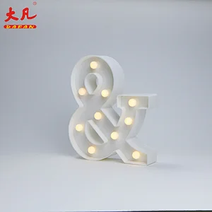 ＆环用字母设计塑料灯箱照明led字母pvc字母字母led灯