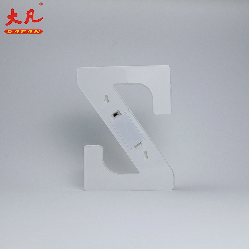 Z battery light ring with letter design plastic bulkhead light word light alphabet lamp