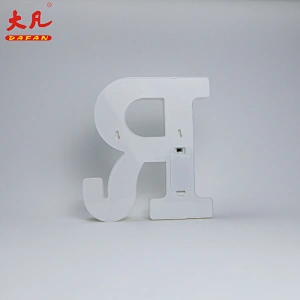 R battery operated led light design lamp Christmas decoration led letter signs alphabet lamp