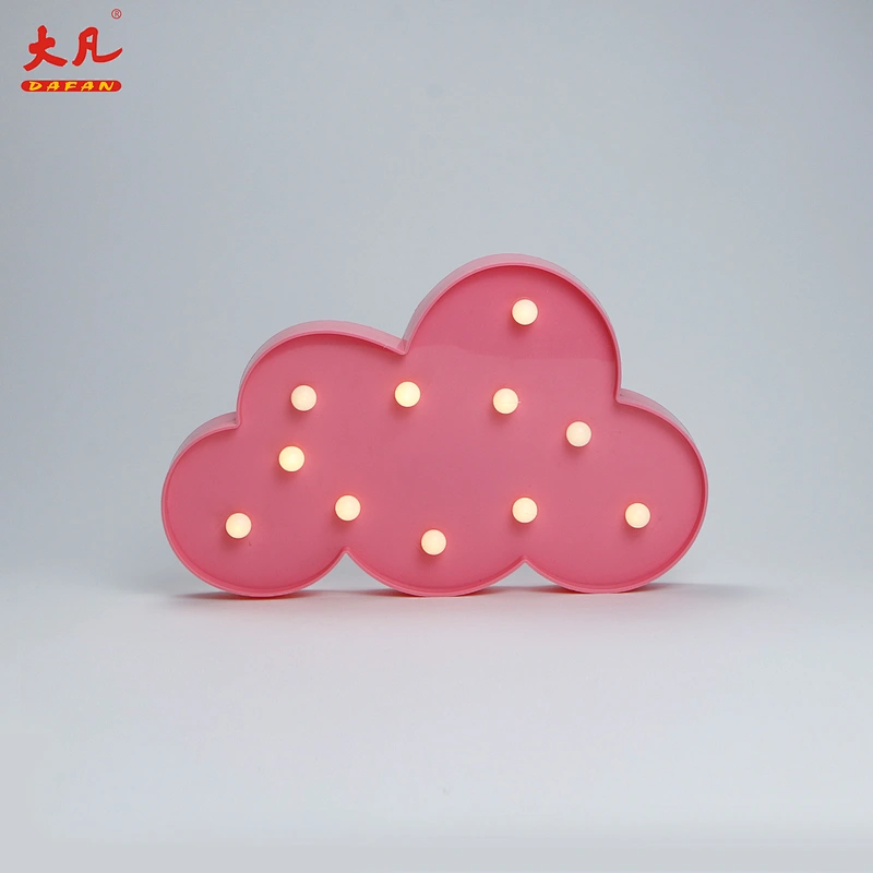 Cloud marquee letter jewelry pvc plastic light indoor Christmas marquee light bulbs marquee light box letter