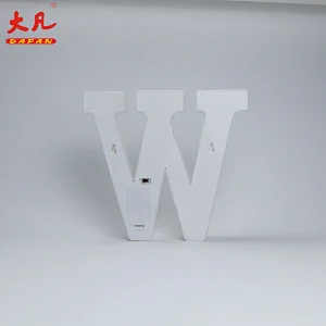 W Christmas led light battery letter light plastic led panel word light led alphabet letters