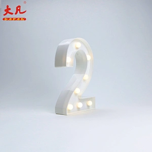 2 Shape LED Alphabet Lamp Plastic Letter Light Sign acrylic led light letter Decorative Night Light