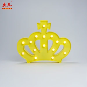 Crown Christmas decoration design lamp led plastic light marquee letter light letter box marquee