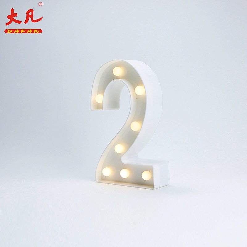 2 Shape LED Alphabet Lamp Plastic Letter Light Sign acrylic led light letter Decorative Night Light