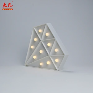 Diamond birthday wedding marquee plastic light battery decoration led light cube solar letter box light wedding marquee