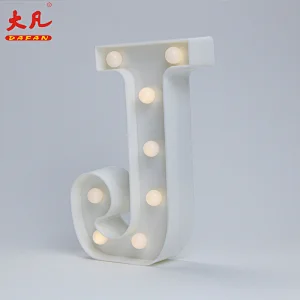 J圣诞节led灯室光环与字母设计塑料灯3d led字母标志
