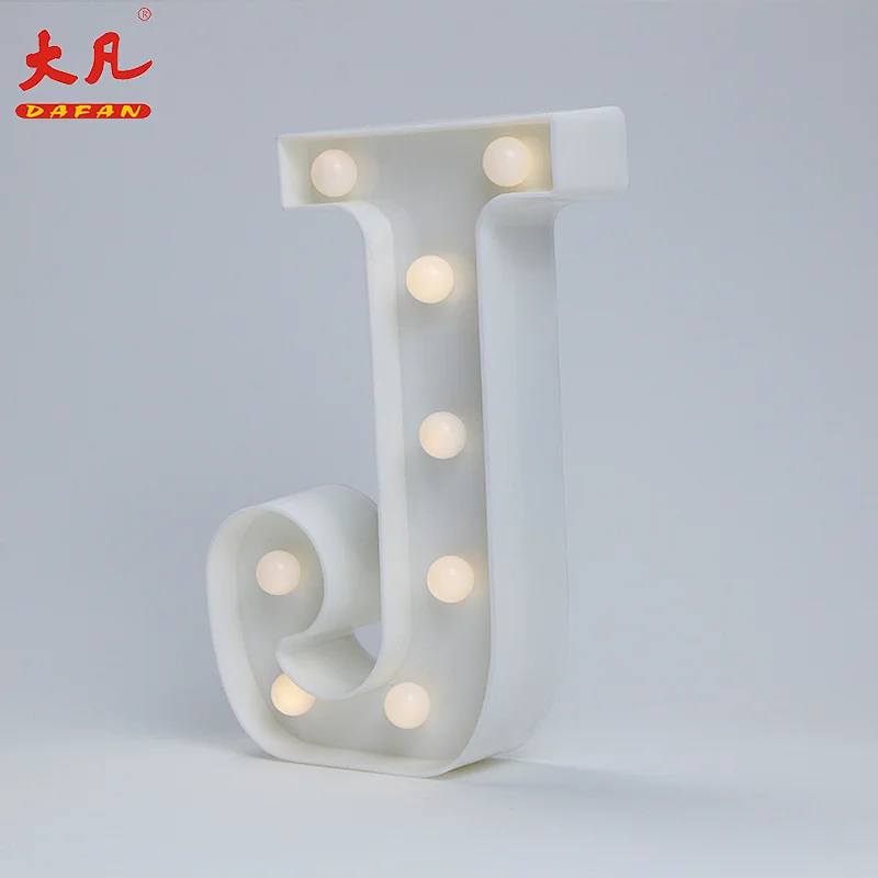 J圣诞节led灯室光环与字母设计塑料灯3d led字母标志